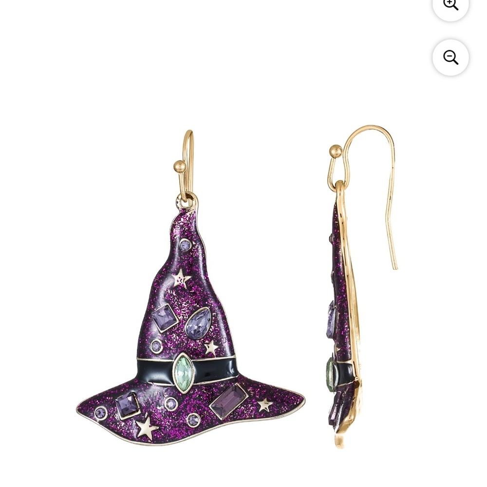 🎃Purple Witch Hat Earrings